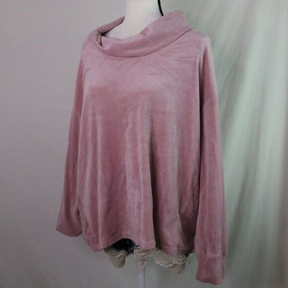 Jane and Delancey | Velvet Cowl Neck Sweater XL - Picture 1 of 7